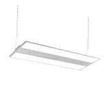"Halcon slim Highbay Linear LED fixture with CCT and wattage selectable features for warehouses and big box retailers"