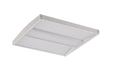 LED architectural edgelit troffer light fixture for commercial spaces