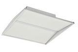 LED backlit troffer light fixture for commercial spaces, 2x2, 2x4, 1x4 options