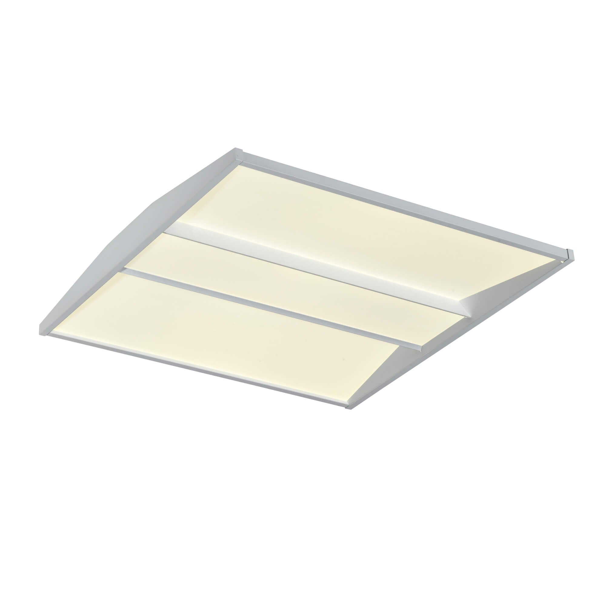 Halcon Indirect LED Troffer Light model E2102 with CCT and Wattage Selectable features for energy-efficient, visually comfortable commercial lighting.