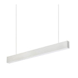 Halcon Lighting 1'x4' LED Pendant Light HG-L242S with Direct/Indirect 70:30 Lighting Split, Field-CCT Selectable, and Energy-Efficient Design