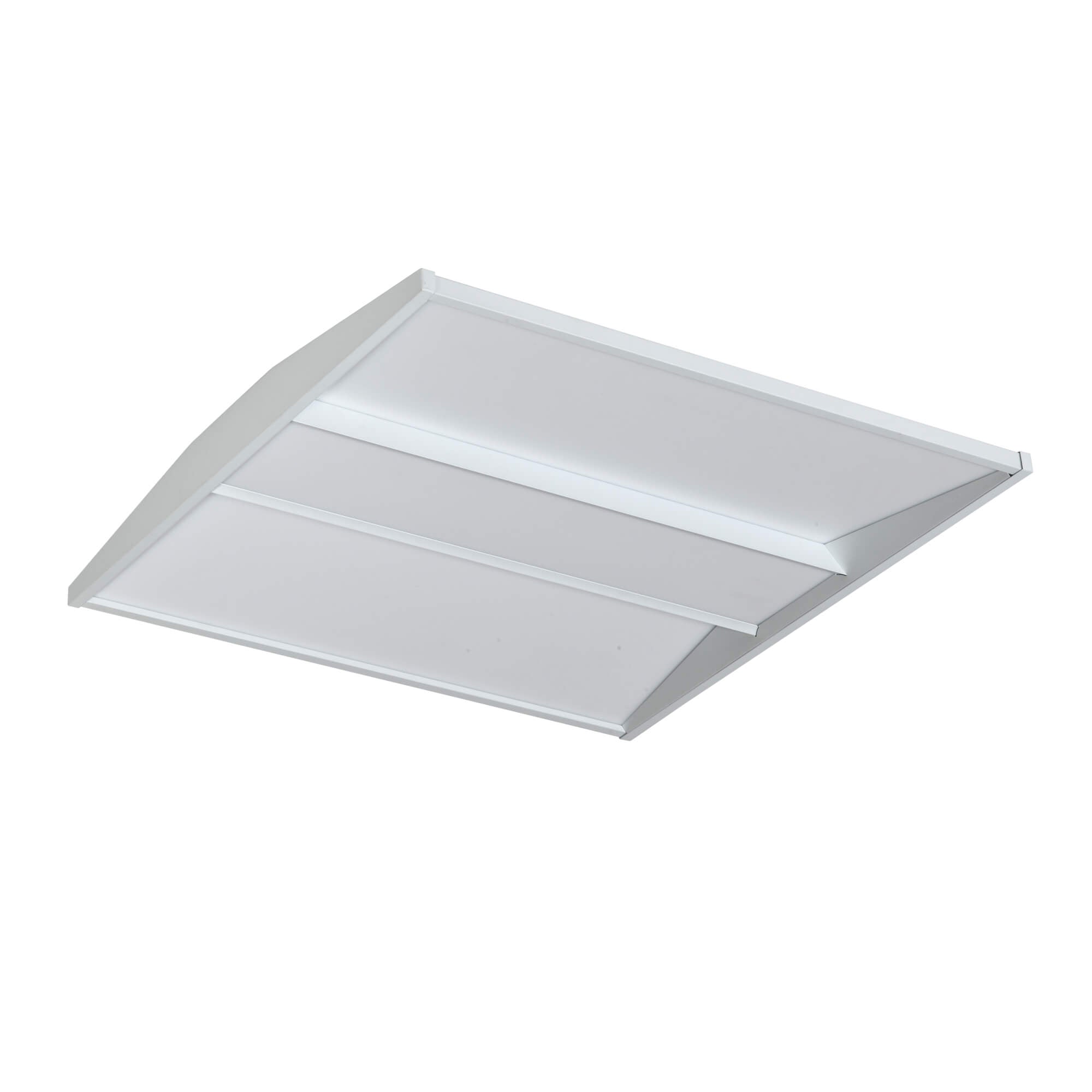 Architectural recessed Halcon Indirect LED Troffer Light E2102 with selectable CCT and wattage for commercial lighting