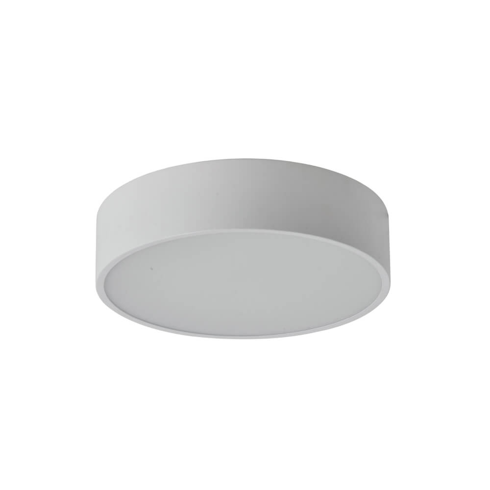 "Halcon Round White LED Pendant Light 240mm modern ceiling fixture for contemporary interior design"